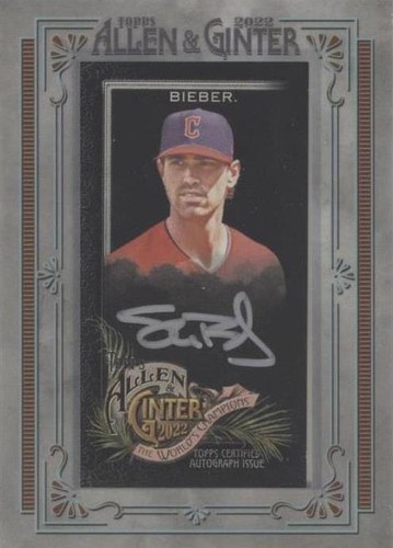 2022 Topps Allen & Ginter X - Shane Bieber #MA-SBI