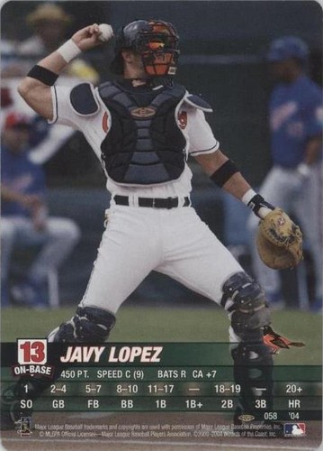 2004 MLB Showdown Pennant Run - Javy Lopez #058