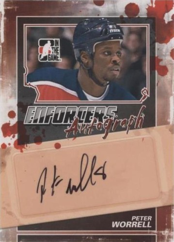 2011-12 In the Game Enforcers - Peter Worrell #A-PW