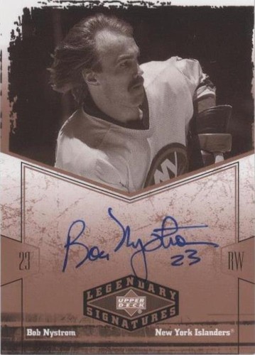 2004-05 Upper Deck Legendary Signatures - Bob Nystrom #BN