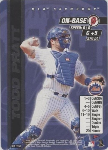2000 MLB Showdown Pennant Run - Todd Pratt #091