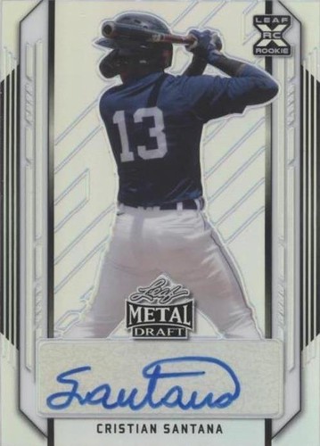2021 Leaf Metal Draft - Cristian Santana #BA-CS1