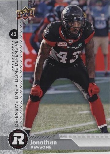 2018 Upper Deck CFL Jonathan Newsome #123