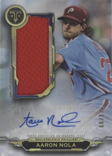 2019 Topps Triple Threads - Aaron Nola #AUJR-AN