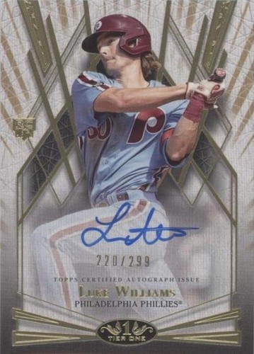 2022 Topps Tier One - Luke Williams #BOA-LW