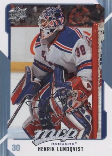 2008-09 Upper Deck MVP - Henrik Lundqvist #196