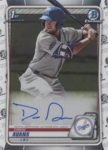 2020 Bowman Chrome - Drew Avans #CPA-DA