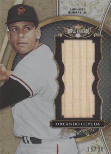 2013 Topps Triple Threads - Orlando Cepeda #TTUJR-OC1