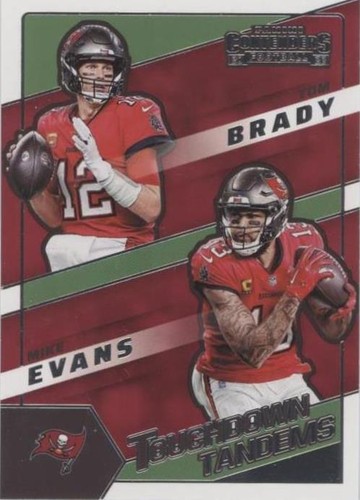 2022 Panini Contenders Mike Evans Tom Brady #TDT-TB