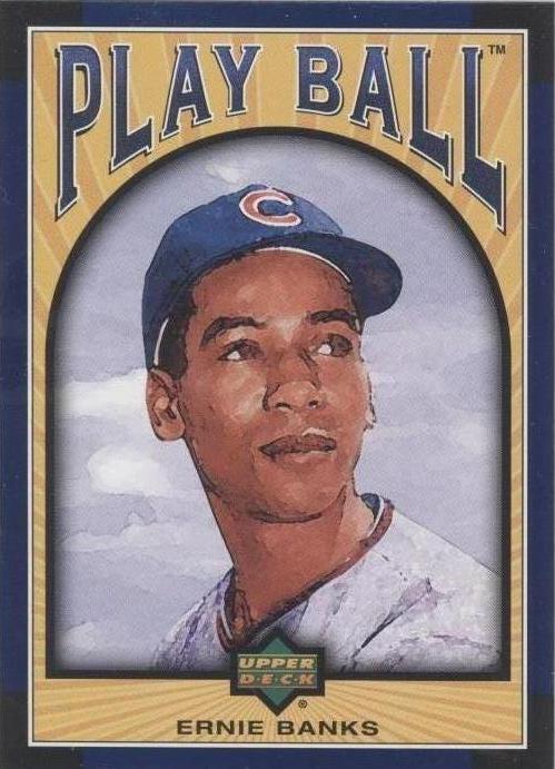 Pelota de juego Upper Deck 2004 - Ernie Banks #35