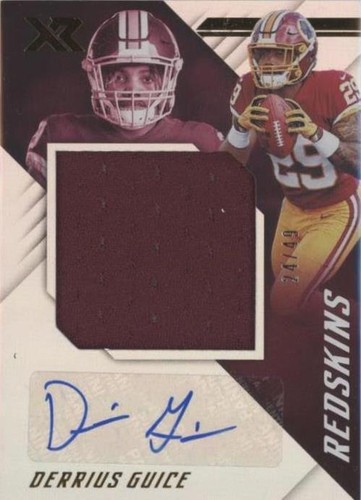 2018 Panini XR Derrius Guice #RJA6