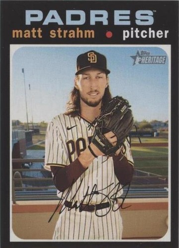 2020 Topps Heritage High Number - Matt Strahm #671
