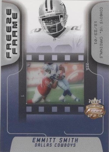 2002 Fleer Focus Jersey Edition Emmitt Smith #4FR