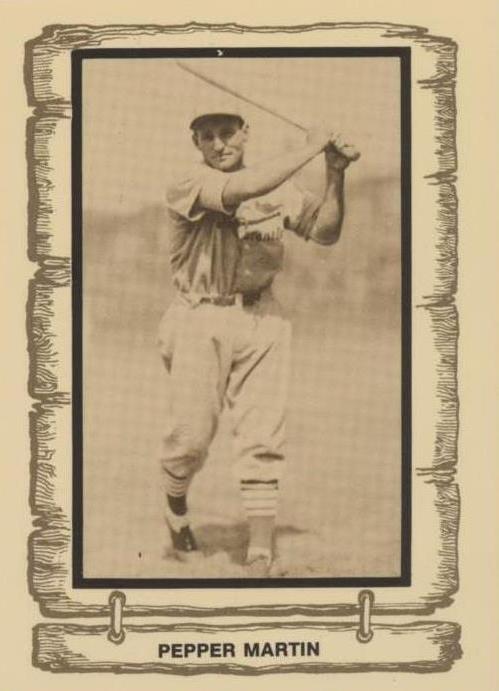 1983 Cramer Baseball Legends Series 4 - Pepper Martin #106