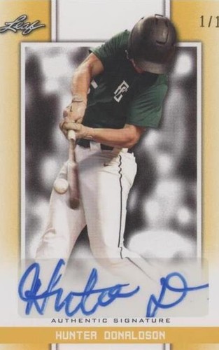 2019 Leaf Perfect Game National Showcase - Hunter Donaldson #BA-HD1