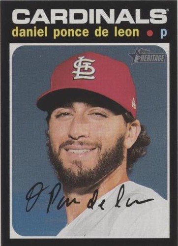 2020 Topps Heritage High Number - Daniel Poncedeleon #714