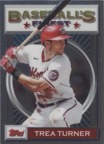 2020 Topps Finest Flashbacks - Trea Turner #155