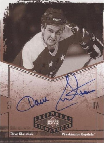 2004-05 Upper Deck Legendary Signatures - Dave Christian #DV