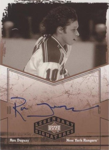 2004-05 Upper Deck Legendary Signatures - Ron Duguay #DU