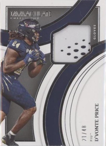 2022 Panini Immaculate Collection Collegiate D'Vonte Price #IG-DPR