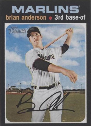 2020 Topps Heritage - Brian Anderson #240