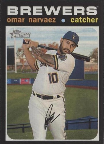 2020 Topps Heritage High Number - Omar Narvaez #676