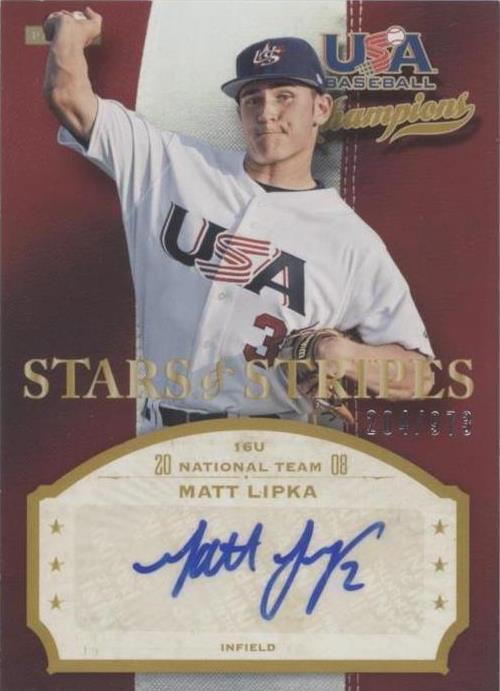 2013 Panini USA Baseball Champions - Matt Lipka #LPK