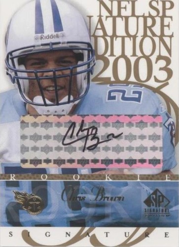 2003 SP Signature Edition Chris Brown #CB