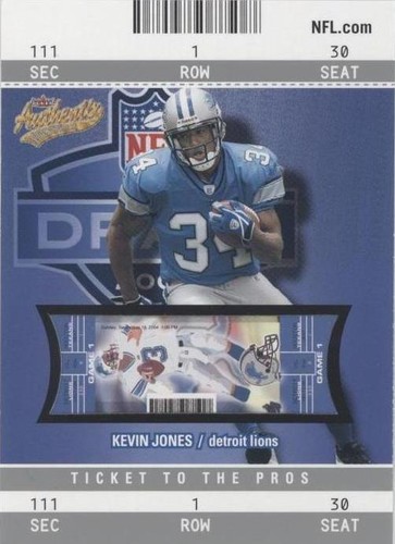 2004 Fleer Authentix Kevin Jones #109