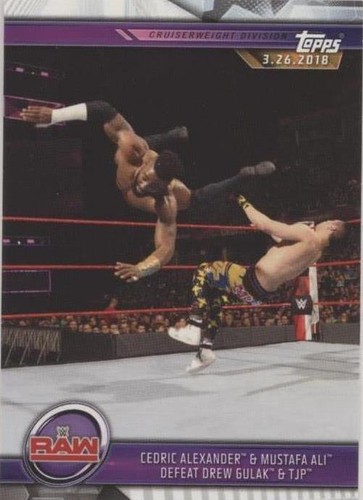 2019 Topps WWE Road to Wrestlemania - Cedric Alexander Drew Gulak Mustafa Ali #52