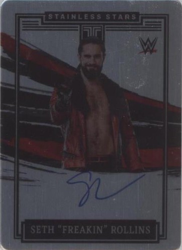 2022 Panini Impeccable WWE Stainless Stars Auto Blue #2 Seth