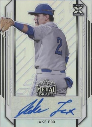 2021 Leaf Metal Draft - Jake Fox #BA-JF1