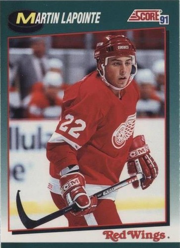 1991-92 Score Rookie and Traded - Martin Lapointe #105T