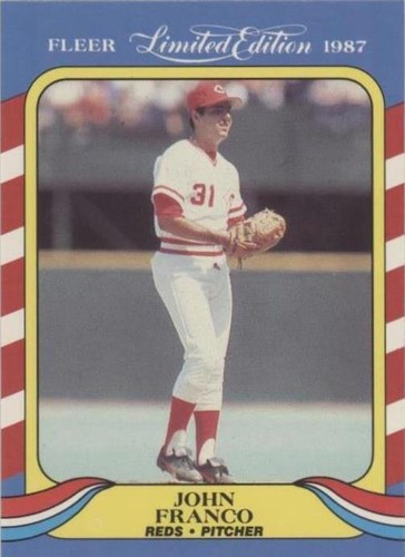 1987 Fleer Limited Edition Baseball Superstars - John Franco #14