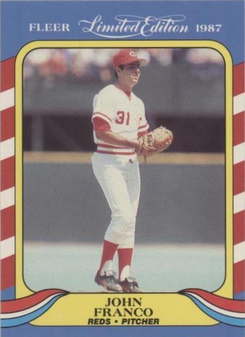 Fleer 1987 edición limitada superestrellas de béisbol - John Franco #14