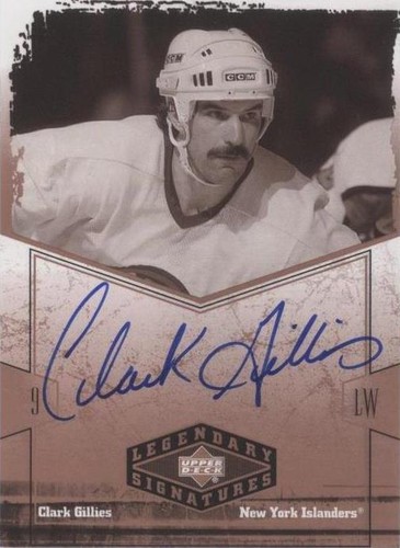 2004-05 Upper Deck Legendary Signatures - Clark Gillies #CG