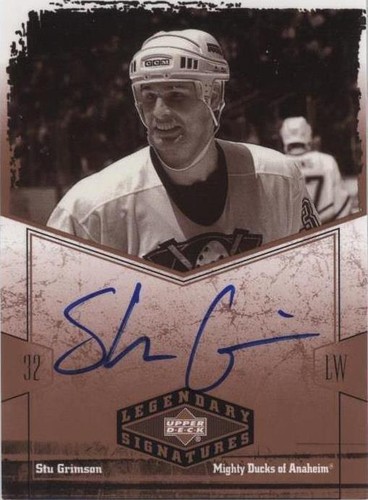 2004-05 Upper Deck Legendary Signatures - Stu Grimson #SG