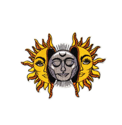 Embroidery Patch Sun Patch Moon Patch Iron on Sew on