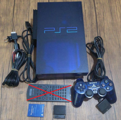 SONY PS2 PlayStation 2 SCPH-50000 Midnight Blue Console Japanese Disc  NTSC-J FS