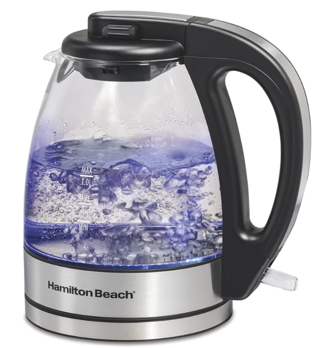 Hamilton Beach Glass Electric Tea Kettle, Water Boiler & Hea