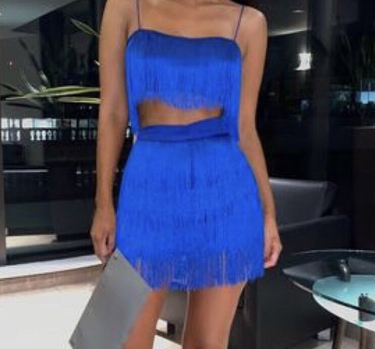 Blue tassel 2 piece skirt & top. in Hull, East Yorkshire Gumtree