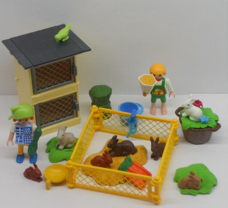 Hasenstall mit Auengehege und tollem Zubehr + +  Hasen +  Bauernhof + + +  Playmobil