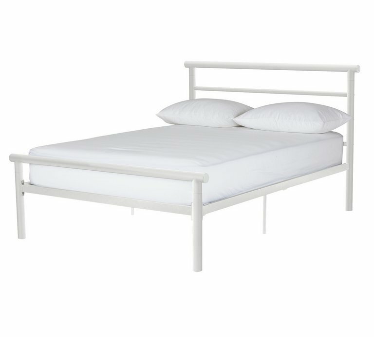 White metal king size bed frame in Southampton, Hampshire Gumtree