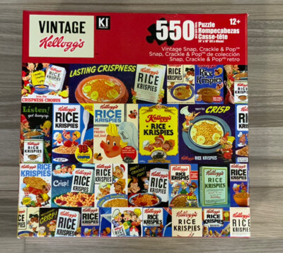 NEW Vintage Kellogg's Rice Krispies 550 Piece 24  x 18  Puzzle #1283J