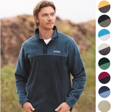 NEW Columbia Steens Mountain Half Snap Fleece Pullover Jacket Outdoor Casual