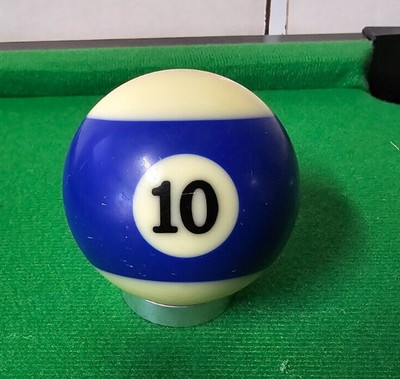 VTG Replacement Billiard Pool Ball 2 1/4'' Diameter Standard # 10 Stripe Blue##