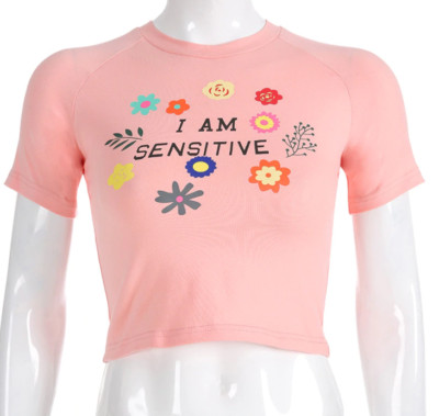 Kawaii Angel Bad Girl Crop Top 666 Flower Bear Halo Wings Cute Harajuku Tees
