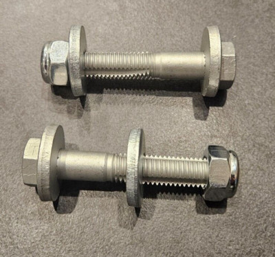 2 x Tesla Model S X Rear Toe Link Arm Cam Bolt Nut Washer 2012-2021 Part 2007061