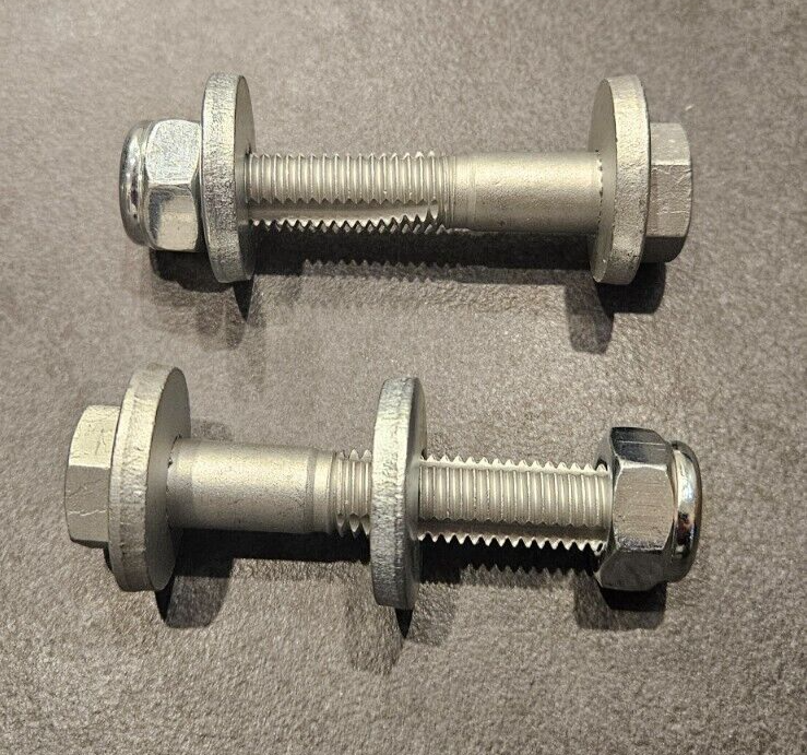 2 x Tesla Model S X Rear Toe Link Arm Cam Bolt Nut Washer 2012