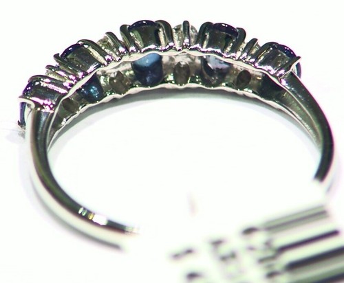 Vintage .75CT Platinum Natural Cut White Diamond Alexandrite Engagement Ring